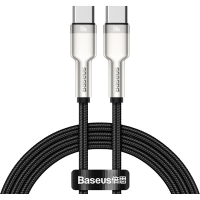 Дата кабель USB-C to USB-C 1.0m 100W metal black Baseus (CATJK-C01)
