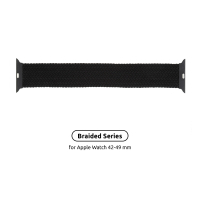 Ремінець до смарт-годинника Armorstandart Braided Solo Loop для Apple Watch 49/46/45/44/42 (Series 1-3) Charcoal Size 10 (172 mm) (ARM58074)