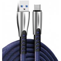 Дата кабель USB 2.0 AM to USB-C 1.0m zinc alloy blue ColorWay (CW-CBUC012-BL)