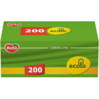 Серветки косметичні Ruta Ecolo Білі 2 шари 200 шт. (4820023748576)