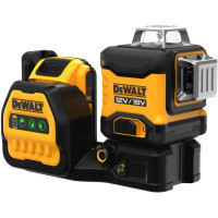 Лазерний нівелір DeWALT лінійний 10.8/12/18В XR Li-Ion, зелений промінь, 1x2Ah 18V, TSTAK (DCE089D1G18)