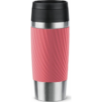 Термокружка Tefal Travel Mug Classic Twist, 360мл, нержавіюча сталь, кораловий (N2024410)