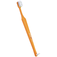 Зубна щітка Paro Swiss Ortho Brush Ортодонтична з монопучковою насадкою М'яка Помаранчева (7.747/6)