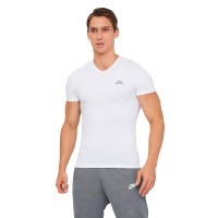 Футболка Kappa T-shirt Mezza Manica Scollo V K1311 Bianco білий M (8052394813911)