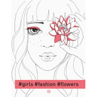 Книга Розмальовка #girls#fashion#flowers Жорж (9786177579198)