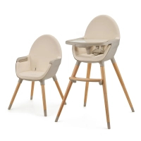 Стілець для годування Kinderkraft 2 в 1 Fini 2 Beige (5902533924493)