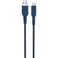 Дата кабель USB 2.0 AM to USB-C 1.0m 3A nylon X59 blue HOCO (6931474744944)