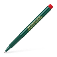 Лайнер Faber-Castell капілярна ручка FINEPEN 1511 Document червоний 0,4 мм (2203)