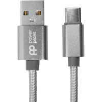 Дата кабель USB 2.0 AM to USB-C 1.0m PowerPlant (CA912346)