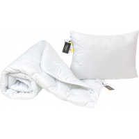 Ковдра MirSon Набір BamBoo №1681 Eco Light White Ковдра 140х205 + подушка (2200002655545)