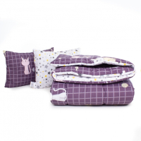 Ковдра MirSon Набір Tencel Зима №3069 Color Fun Line Whales (ковдра + 2 подушки середні) 155х215+2х50х70 (2200004847948)