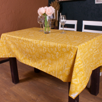 Скатертина MirSon Рогожа №201 Yellow Paste 130x260 см (2200006737728)