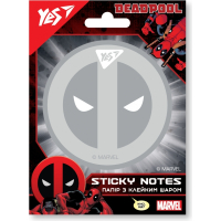 Папір для нотаток Yes з клейким шаром фігурна Marvel.Deadpool, 40 аркушів (170303)