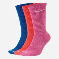 Шкарпетки Nike U NK EVERYDAY PLUS LTWT CREW 3PR DC7537-902 42-46 3 пари Мультиколор (194500697874)