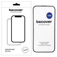 Скло захисне BeCover Apple iPhone 16 10D Black (712321)