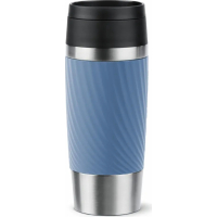 Термокружка Tefal Travel Mug Classic Twist, 360мл, нержавіюча сталь, блакитний (N2024510)