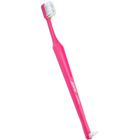 Зубна щітка Paro Swiss Ortho Brush Ортодонтична з монопучковою насадкою М'яка Рожева (7.747/5)