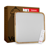 Світильник Vestum GLOW матовий 60W 391*391*65мм 3000К-6500К з ДК акація (VS-91050)