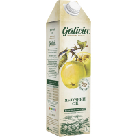 Сік Galicia Яблучний прямого віджиму неосвітлений 1 л (4820209560077)