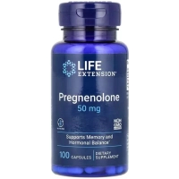 Вітамінно-мінеральний комплекс Life Extension Прегненолон, Pregnenolone, 100 капсул (LEX-30210)