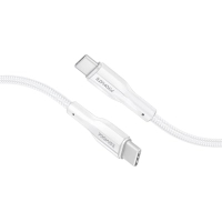 Дата кабель USB-C to USB-C 2.0m 3A xCord-CC200 white Promate (xcord-cc200.white)