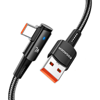 Дата кабель USB 2.0 AM to USB-C 1.0m 100W 90° corner black Essager (EXCWT7A-CG01-P)