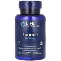 Вітамінно-мінеральний комплекс Life Extension Таурін, 1000 мг, Taurine, 90 вегетаріанських капсул (LEX-18279)