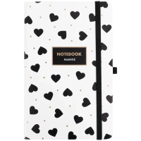 Книга записна Axent Partner Black&White, 125 х195 мм 96 аркушів клітинка (8621-10-A)