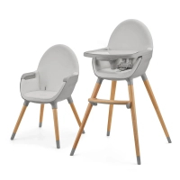 Стілець для годування Kinderkraft 2 в 1 Fini 2 Grey (5902533924509)