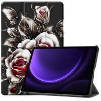 Чохол до планшета BeCover Smart Case Samsung Galaxy Tab S9 (SM-X710/SM-X716) / S9 FE (SM-X510/SM-X516B) 11.0" Black Rose (715922)