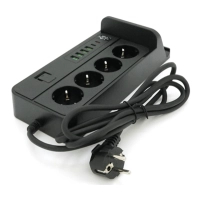 Мережевий фільтр живлення Voltronic G12, 4 роз, 4USB 3.2A, 2 Type-C, 2м Black (YT-G12)