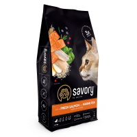 Сухий корм для кішок Savory Kitten rich in Fresh Salmon with Marine Fish 8 кг (4820261921168)