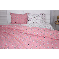 Постільна білизна MirSon Бязь Ranforce Elite 17-0528 Bunnies pink Сімейний (2200004682266)