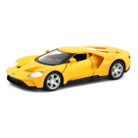 Масштабна модель автомобіля Uni-Fortune FORD GT 2019 зі смугами жовта (554050M(F))