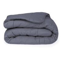 Ковдра MirSon зимова Шовкова Супер Тепла №9003 Eco Light Gray 172x205 см (2200005993507)