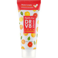 Пінка для вмивання FarmStay DR.V8 Vitamin Foam Cleansing Вітамінна 100 мл (8809469775885)