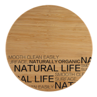 Дошка для нарізання Bergner Natural, d 30x1.5 см, бамбук (BG-4924)