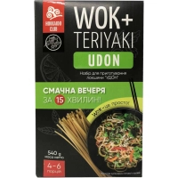 Їжа швидкого приготування Hokkaido Club Набір для приготування Wok-Udon 540 г (4820172441434)