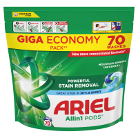 Капсули для прання Ariel Pods All-in-1 Гірське джерело 70 шт. (8700216764193)