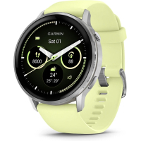 Смарт-годинник Garmin Venu 4 (45mm), Gray w/ Silver + Citron, GPS смарт-годинник (010-03014-02)