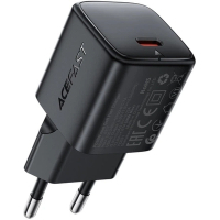Зарядний пристрій Acefast A117 USB-C PD20W GaN black (6974316284987)