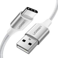 Дата кабель USB 2.0 AM to USB-C 1.0m aluminum braid US288 white Ugreen (60131)