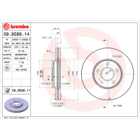 Гальмівний диск Brembo 09.9589.14