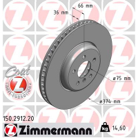 Гальмівний диск ZIMMERMANN 150.2912.20