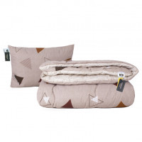Ковдра MirSon Набір Tencel Зима №3070 Color Fun Line Geometry (ковдра + подушка середня) 140х205+50х70 (2200004815022)