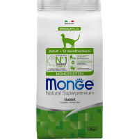 Сухий корм для кішок Monge Cat Adult з кроликом 1.5 кг (8009470011945)