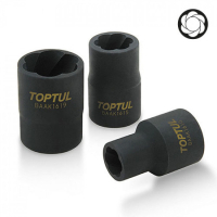 Екстрактор Toptul головка для пошкоджених гайок 1/2" 18мм (BAAK1618)