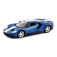 Масштабна модель автомобіля Uni-Fortune FORD GT 2019 зі смугами синя (554050C)