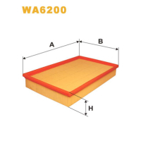 Повітряний фільтр для автомобіля Wixfiltron WA6200