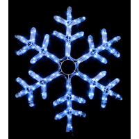 Гірлянда Delux Motif flash Snowflake 55 см білий IP44 EN (90012963)